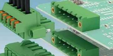 Printed circuit board connectors for compact electronics